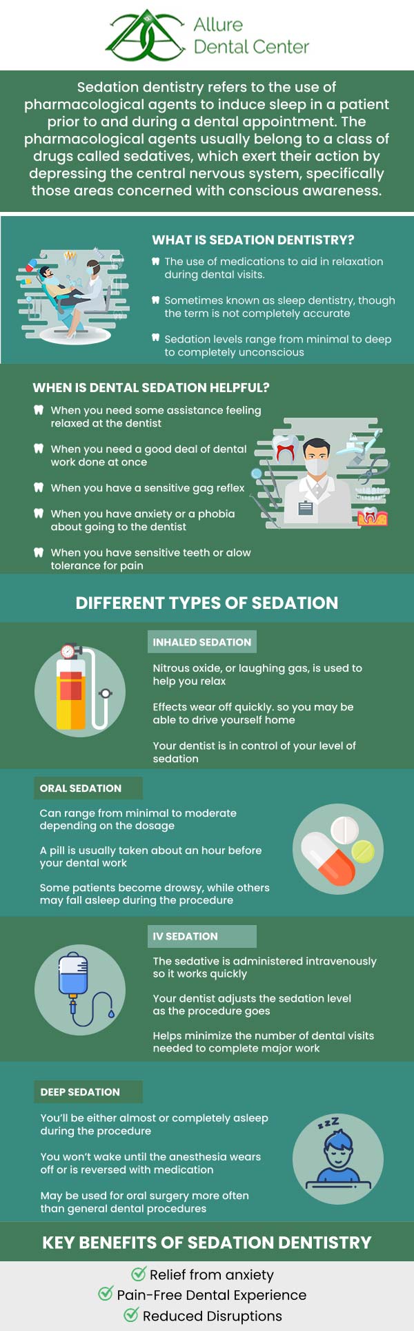 Sedation dentistry keeps you comfortable throughout dental treatments. It is helpful for patients who have dental anxiety or who are undergoing lengthy treatment. Our dentists Dr. Trinh Lee and Dr. Suzanna Lee at ABC Dental Center provide oral sedation and NuCalm®. For more information, contact us or schedule an online appointment. We serve patients from Mountain View CA, and surrounding Bay Area cities.