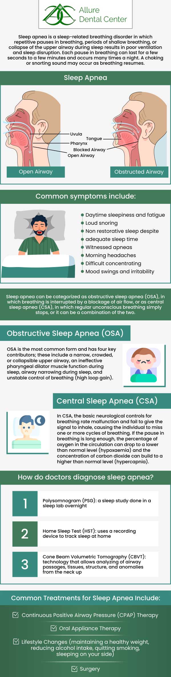 Sleep apnea is a medical condition in which you stop breathing while sleeping. The signs of sleep apnea may include snoring, headaches, and excessive tiredness. If you are looking for an experienced sleep apnea dentist, look no further! At ABC Dental Center, our experienced dentists Dr. Trinh Lee and Dr. Suzanna Lee provide non-invasive treatment options for patients suffering from sleep apnea. For more information, contact us or schedule an online appointment. We are conveniently located at 570 N Shoreline Blvd Mountain View, CA 94043.